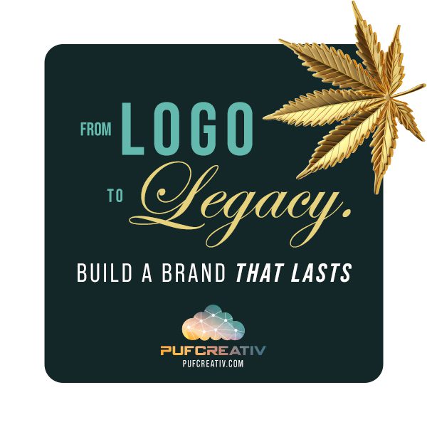 puf creative logo banner for cannabis marketing services
