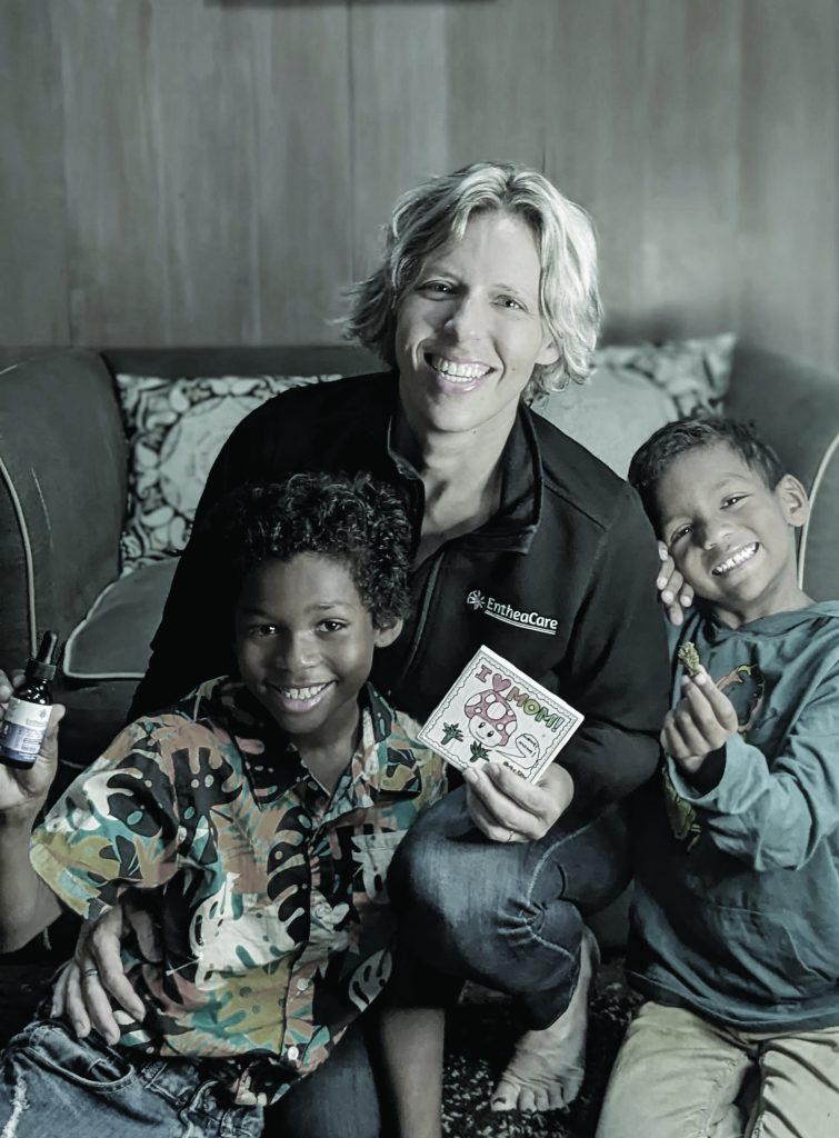 Megan Mbengue and her kids_cannabis and motherhood